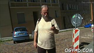 that mad old russian dude licks her young 18+ teen pussy before rough missionary fucking and hardcore pounding