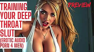 Hey babe train this deep throat slut with dirty moans and wet pussy sounds 💦😩 cum covered audio fun!