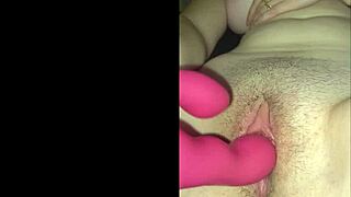 Petite Brunette Teases Tight Pussy with Dildo