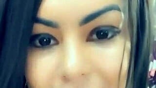 queen bee brunette with tanned skin films sexy lingerie clips