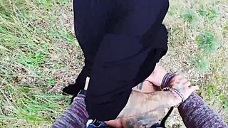 i'm shakin' riskin' it all with this hot blonde german milf outdoors rough and dirty