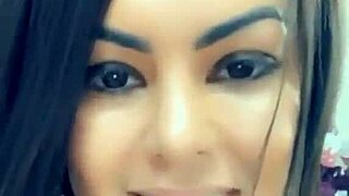 queen bee brunette with tanned skin films sexy lingerie clips