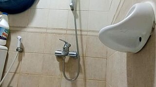 peeking at my shower big tits?