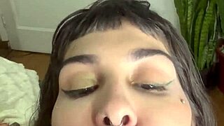 my sub skinny latina nerd worships my huge ass then takes toy deep pov