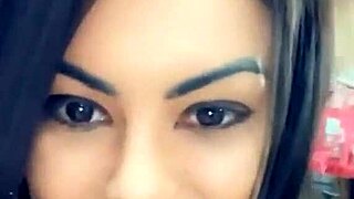 queen bee brunette with tanned skin films sexy lingerie clips