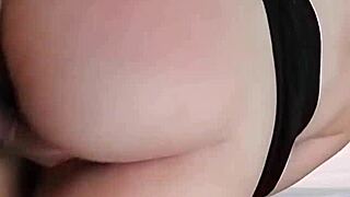 Curvy latina teen with big tits and juicy ass rides stepbrother's huge cock doggystyle pov