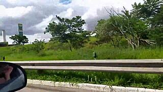 gf loses bet masturbates in restaurant then strips naked on the street for all