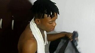 Boyfriend Stays After Horny Ebony Ride On His Huge Cock