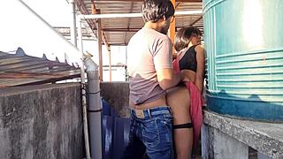 Indian girl outdoor hindi roleplay creampie doggystyle bent over hubby fuck