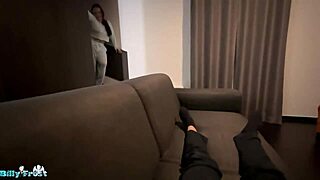 Caught Jerking Off at Friend's House She Rides Big Cock Hard