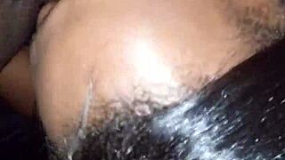 what's this ebony amateur hiding in her sloppy black pussy secrets?