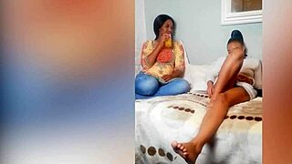 sexy ebony lesbians hookup to devour juicy black pussies