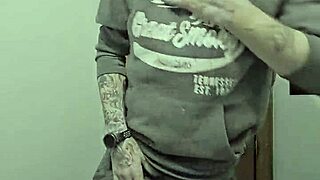 Skinny Bathroom Striptease Reveals Monster Cock in CFNM Tease!