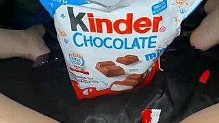 this craziest food masturbation with my lil stepsister's huge wet pussy lips drives me insane in la