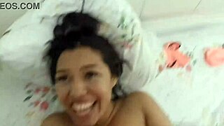 hermanastra from miami with big ass and tits pleasures herself on cam she's 18