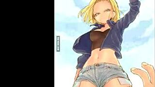 Vegeta fucks Number 18 hard as Dragon Ball Super parody revenge pounding