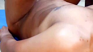 sexy thai shemale with small cock showers athletic body then rides in bed