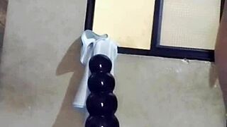 Sexy Petite Latina Grinds Hips On Monster Cock And Big Anal Dildo For Juicy Creampie