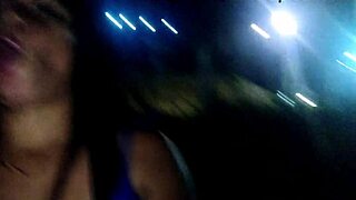 CHEATING SLUT SUCKS BIG BLACK COCK RIDES IT OUTSIDE HIGHWAY!