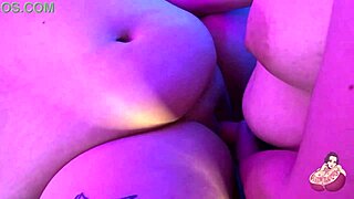 Big Titty BBWs Bent Over for Juicy Strap-On Fucking