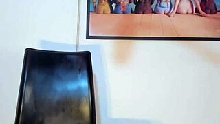 imagine her tight shaved pussy gripping that dildo till buttplug pops