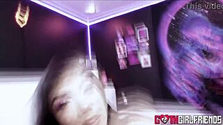 sexy little 18+ babe teases huge dick then shows off her puck fuckable skills in wild ride