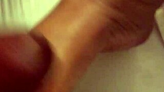 Watch my oiled feet tease your fetish before I stroke that hard cock