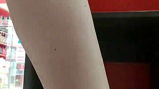 Stepsis Shows Off Dirty Feet and Panties in Store After Workout!