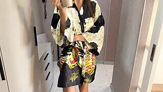 Christmas cameltoe grind makes stepmom stepson cum together!