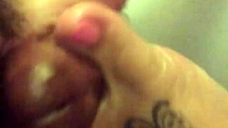 Watch my oiled feet tease your fetish before I stroke that hard cock