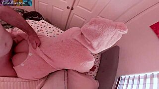 stepbrother sneaks quick doggy fuck with stepsister before halloween trick or treat fun?