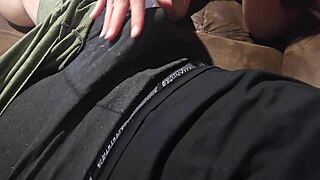 Hey roommate come here let me grope your horny body in dorm seduction handjob 😏🔥