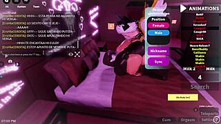 mexicana begs for rough fuck behind boyfriend's back in roblox