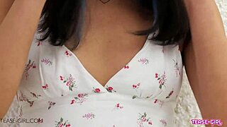 super sexy petite brunette teen on sofa interview daddy 😘🔥