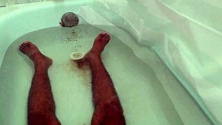 Why rush my solo shower masturbation when the milk flows so slow and teasing?