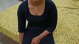 Village stepsis feels brutal pain riding stepbro's monster cock hindi moans