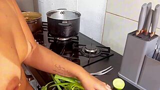 Lidi Ferrari Cooks Up Hot Brazilian Kitchen Action