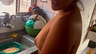 Lidi Ferrari Cooks Up Hot Brazilian Kitchen Action