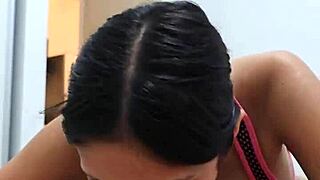 fitness morena returns horny from gym i fuck her missionary rough