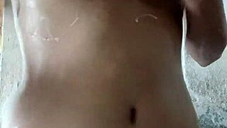 Innocent Curvy Latina Bathes Under Hidden Spy Cam