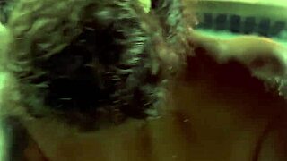 i couldn't resist jumping in the hottub with her big ass and monster cock pounding my wet milf pussy