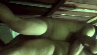 indonesian babe bent over in bathroom gulps piss while doggystyled!!