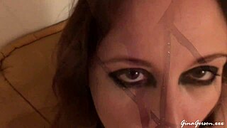 skinny blonde teen halloween bdsm lesbian fetish fun...