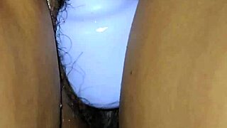 Latina milf and husband fuck tight wet pussy missionary up close