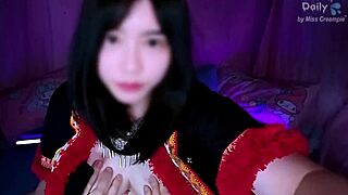 Huge Tits Hmong Girl Bent Over for Bedroom Creampie