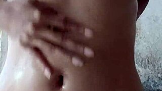 Innocent Curvy Latina Bathes Under Hidden Spy Cam