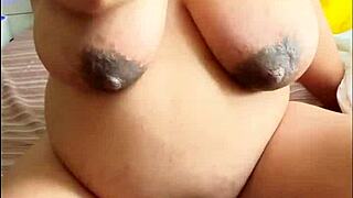 pregnant arab milf strokes big hairy pussy boobs solo