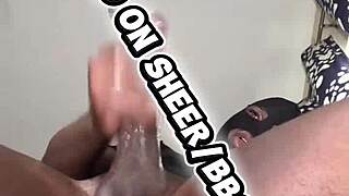 Freaky teen bedtime solo strokes huge black cock for stepsis