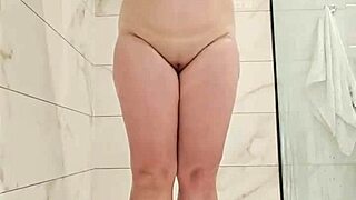 oh god jurels shower with me... spread my fat shaved pussy wide