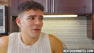 STRAIGHT guy FUCKS PLUMBER deepthroat rimjob BAREBACK while WIFE away